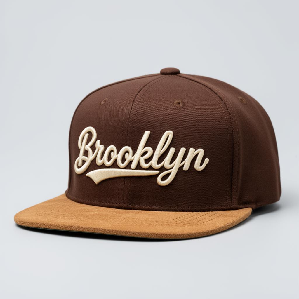 Brooklyn Script Snapback — Brown