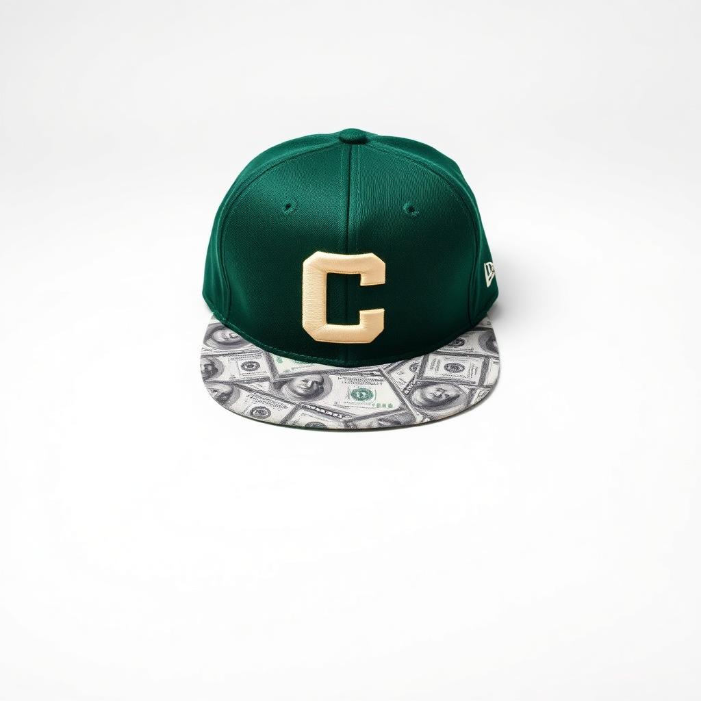 'C' Varsity Snapback — Green / Money