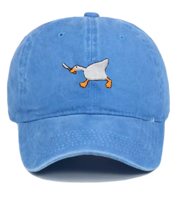 Goose Dad Hat — Washed Sky Blue