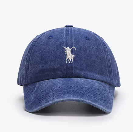 Rider Dad Hat — Washed Navy